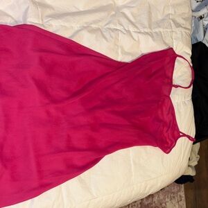 Vibrant Pink Sleeveless slip dress